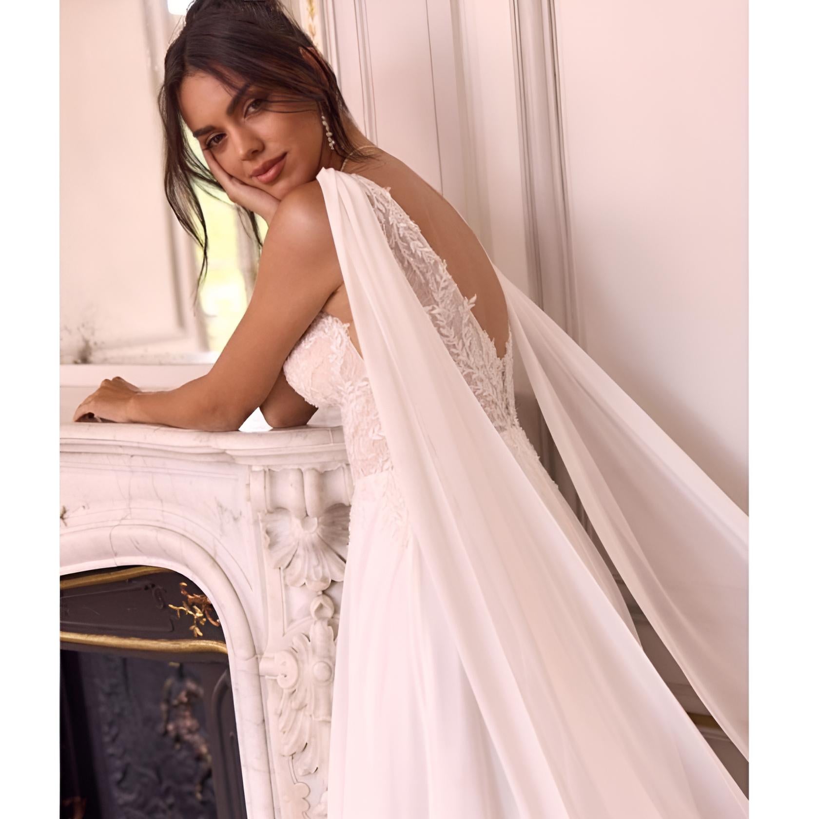 VESTIDO NOVIA ADAN CREME