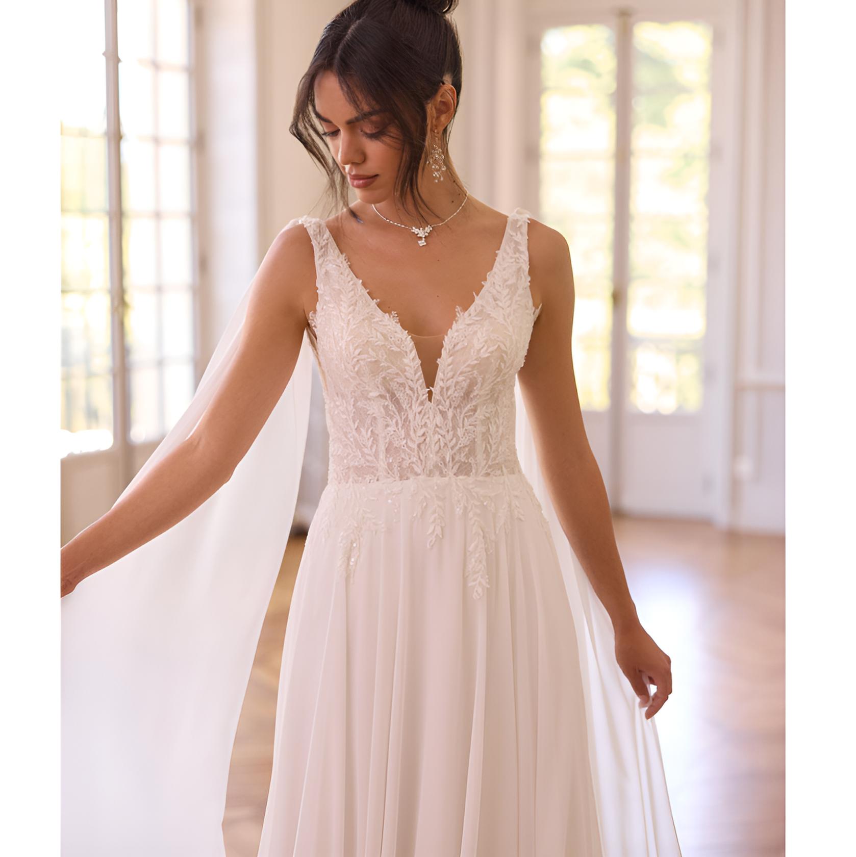 VESTIDO NOVIA ADAN CREME