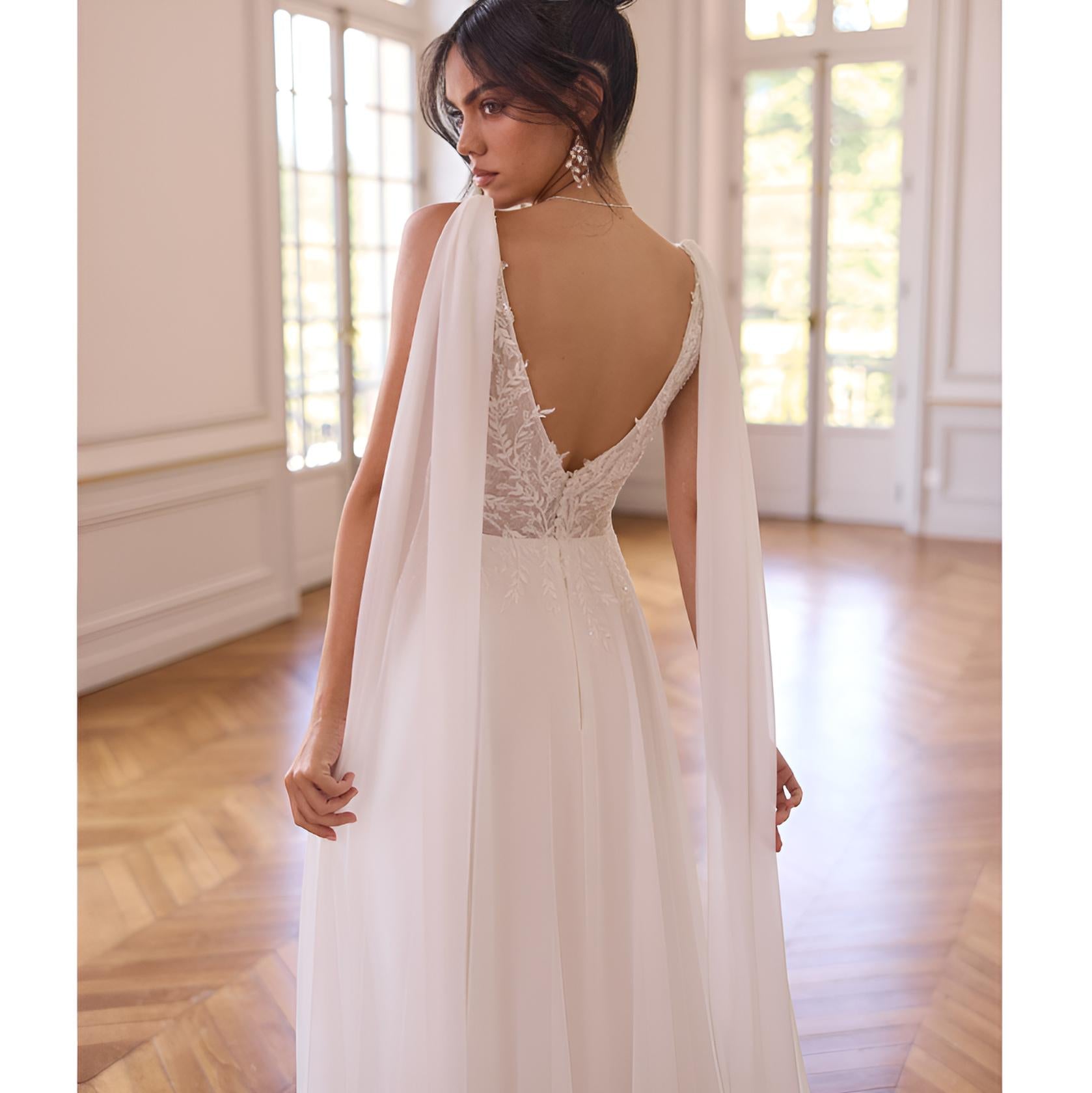 VESTIDO NOVIA ADAN CREME