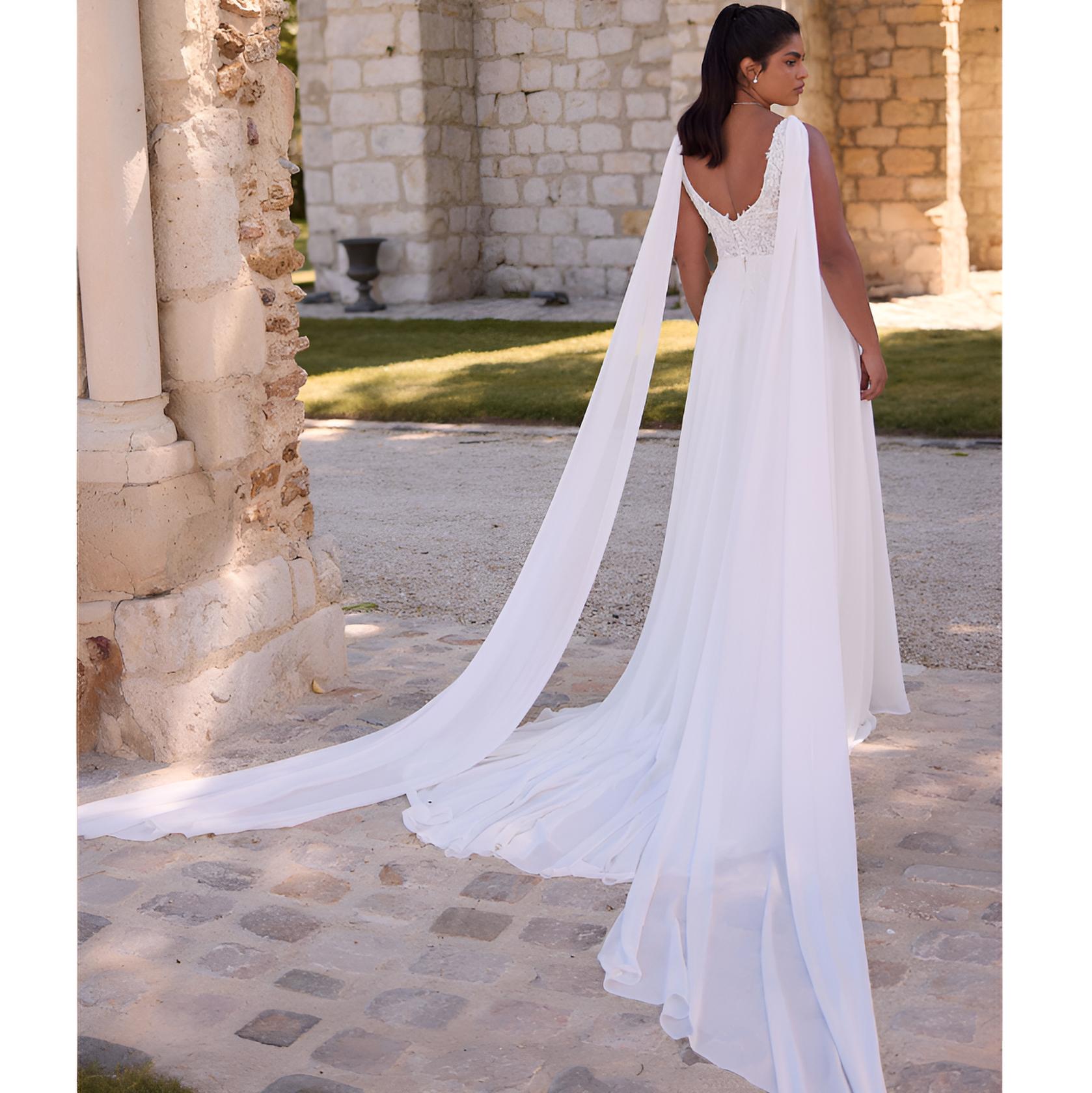 VESTIDO NOVIA ADAN CREME