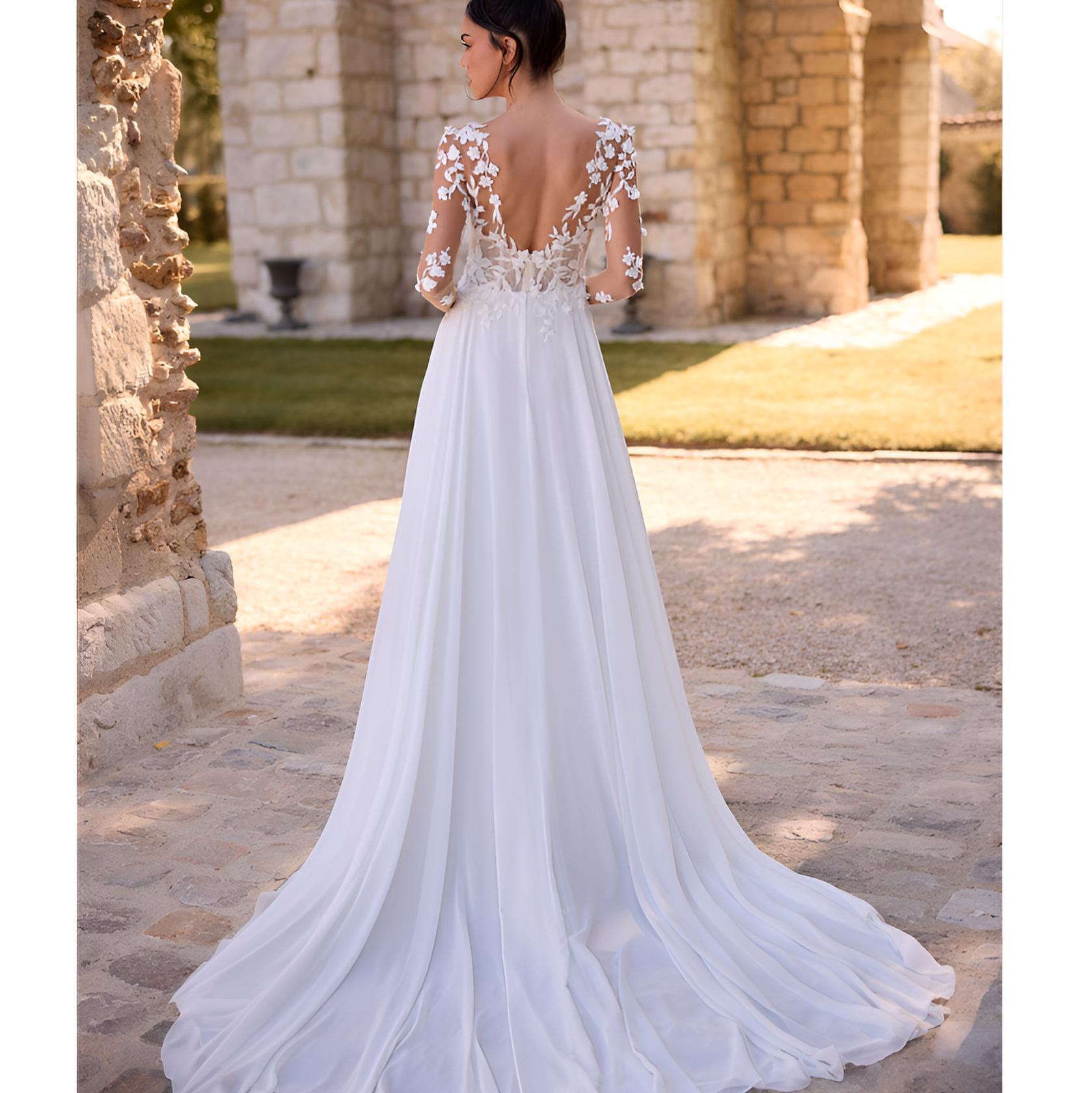 VESTIDO NOVIA MINIA CREME