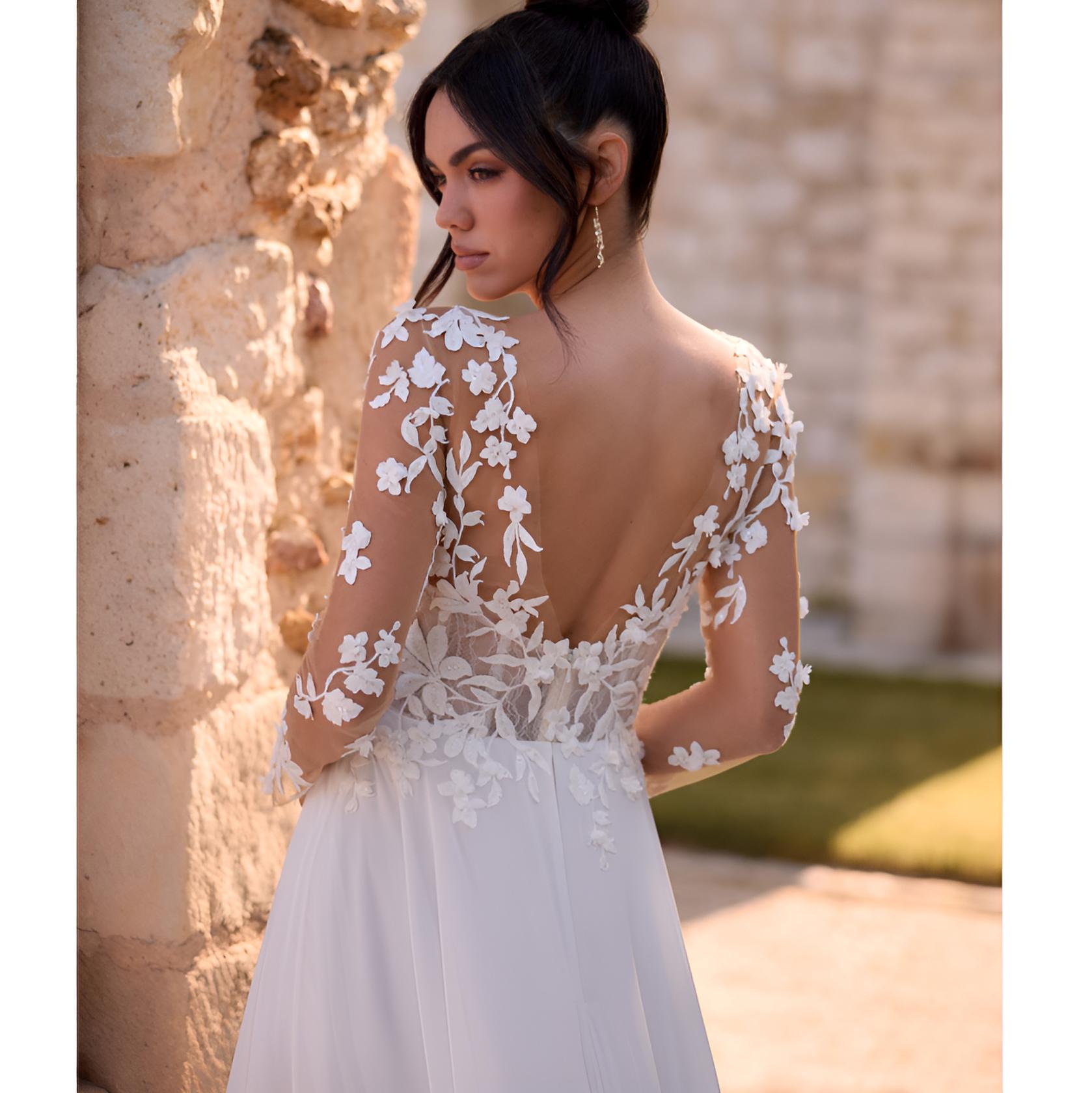 VESTIDO NOVIA MINIA CREME