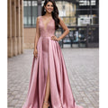 VESTIDO INVITADA ROSA PALO