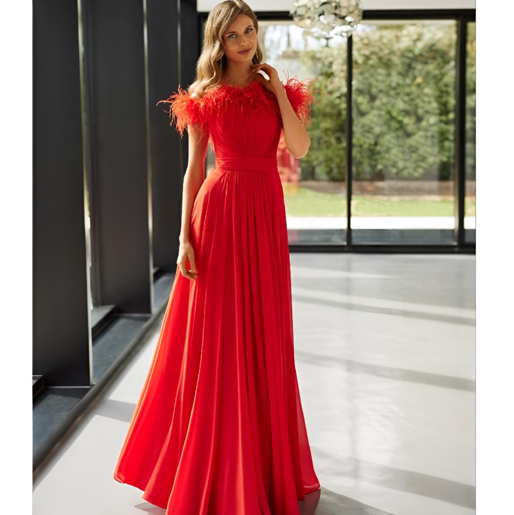 VESTIDO INVITADA SANGRE REAL