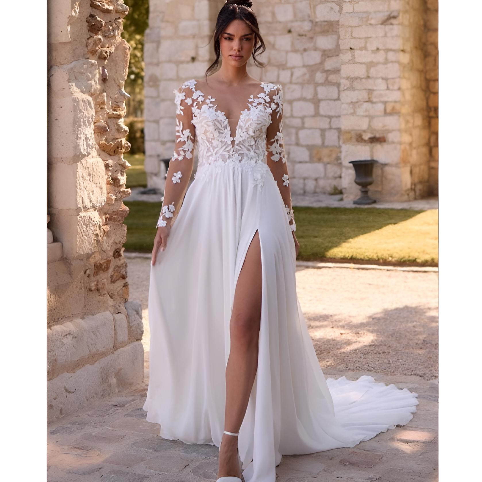 VESTIDO NOVIA MINIA CREME
