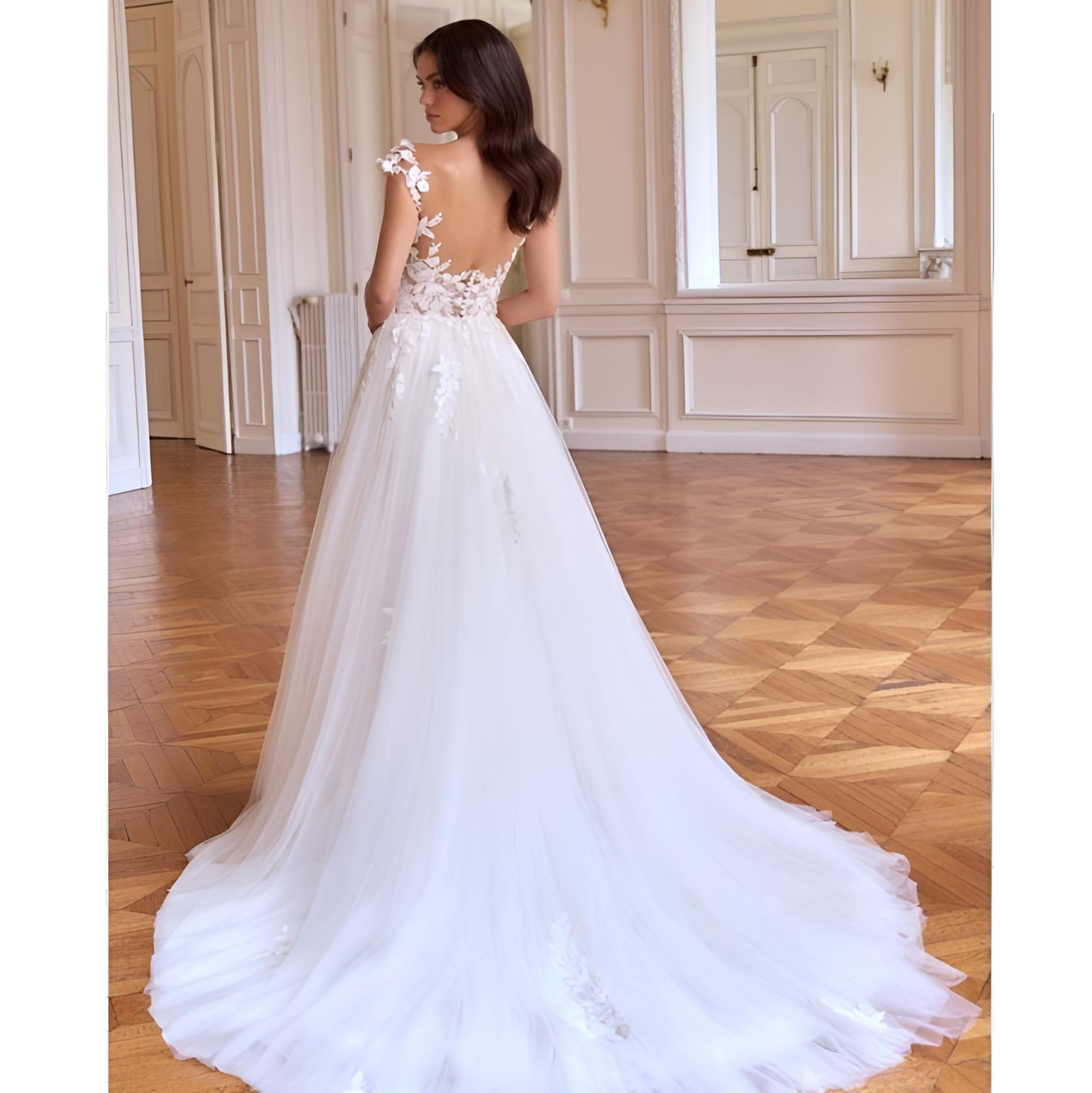 VESTIDO NOVIA KIARA CREME