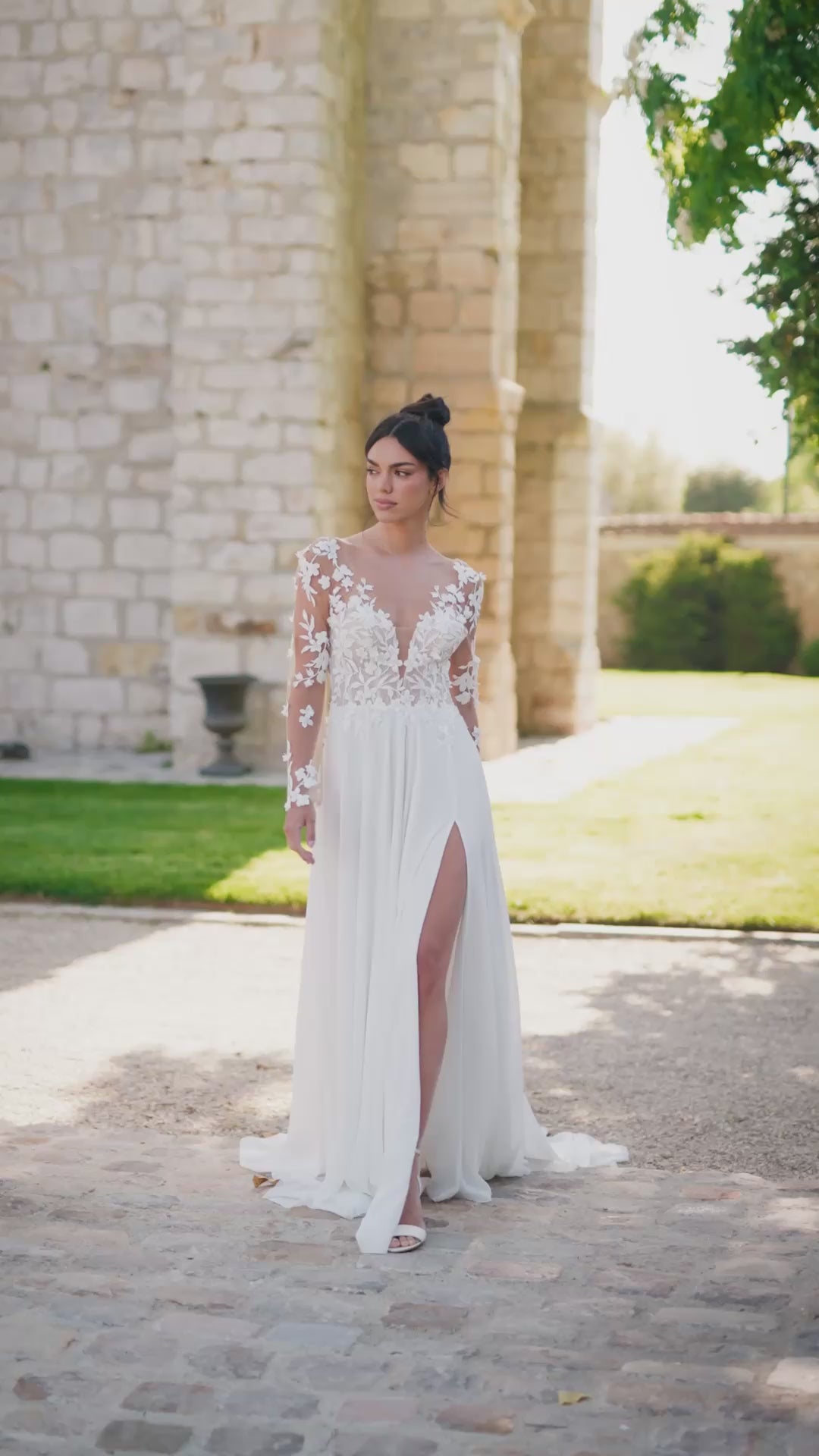 VESTIDO NOVIA MINIA CREME